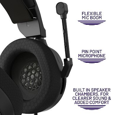 4Gamers ECLIPSE Premium Gaming Headset for XBOX, PS4/PS5, Switch, PC - Black