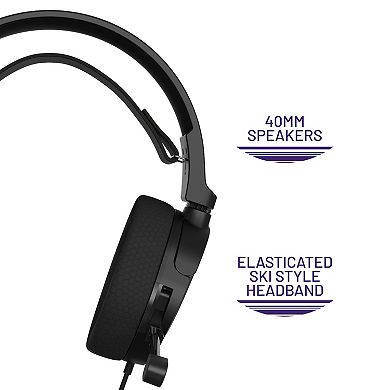 4Gamers ECLIPSE Premium Gaming Headset for XBOX, PS4/PS5, Switch, PC - Black