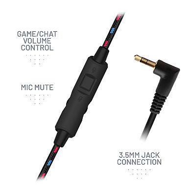 4Gamers C6-100 Gaming Headset for Switch, XBOX, PS4/PS5, PC - Red