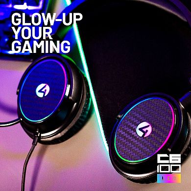 4Gamers C6-100 Light Up Gaming Headset for XBOX, PS4/PS5, Switch, PC