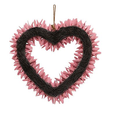 Celebrate Together™ Valentine's Day Heart Shaped Wood Curl Wreath