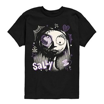 Disney's The Nightmare Before Christmas Sally Boys 8-20 Face Doodles Graphic Tee