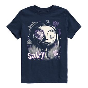 Disney's The Nightmare Before Christmas Sally Boys 8-20 Face Doodles Graphic Tee