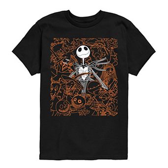 Disney's The Nightmare Before Christmas Boys 8-20 Character Collage Graphic Tee