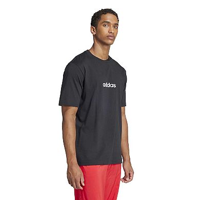 Big & Tall adidas Essentials Linear Single Jersey Sportswear T-Shirt