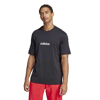 Big & Tall adidas Essentials Linear Single Jersey Sportswear T-Shirt