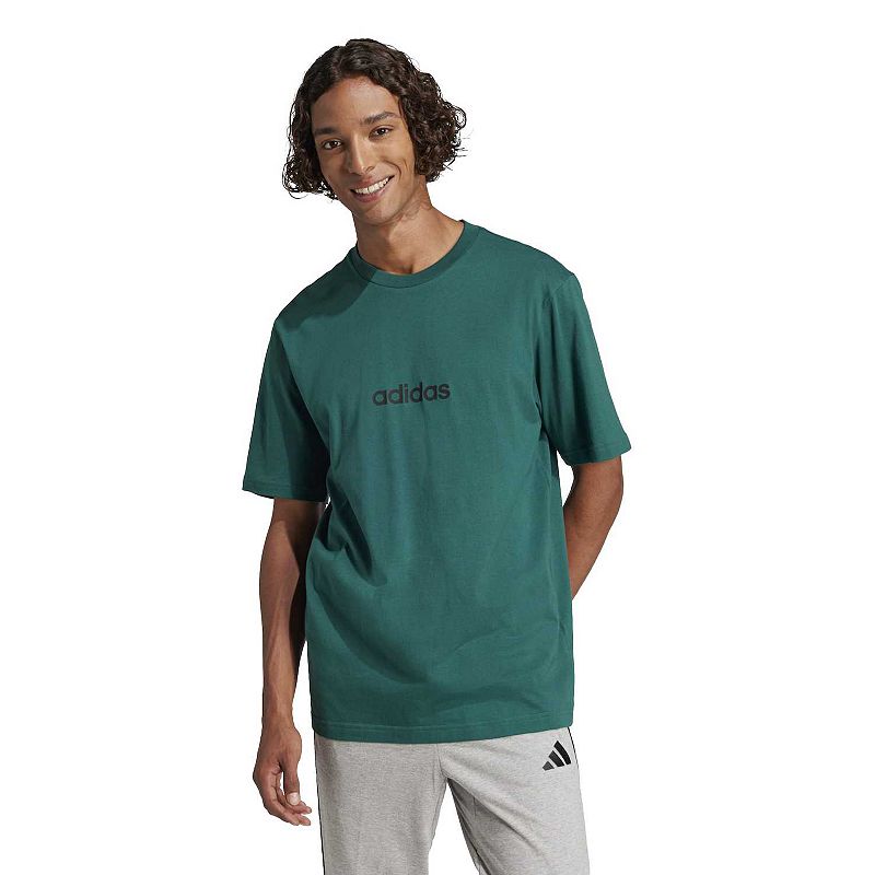 Big & Tall adidas Essentials Linear Single Jersey Sportswear T-Shirt, Men's, 