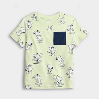 Baby & Toddler Boys Jumping Beans® Peanuts Snoopy Short Sleeve Pocket Tee