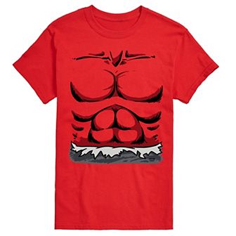 Big & Tall Marvel Captain America Brave New World Red Hulk Costume Short Sleeve Graphic Tee