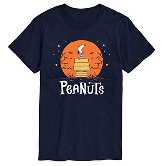 Big & Tall Peanuts Halloween Snoopy Howling Short Sleeve Graphic Tee