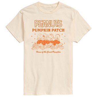 Big & Tall Peanuts Pumpkin Patch Home Of The Great Pumpkin Short Sleeve Graphic Tee