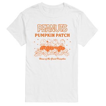 Big & Tall Peanuts Pumpkin Patch Home Of The Great Pumpkin Short Sleeve Graphic Tee
