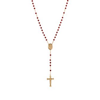 Symbols of Faith Gold Tone Our Lady Of Guadalupe Rosary