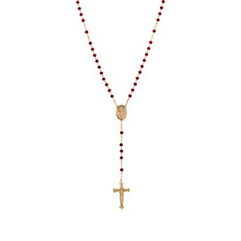 Symbols of Faith Gold Tone Our Lady Of Guadalupe Rosary