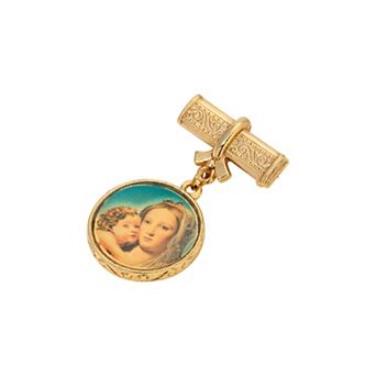 Symbols of Faith Gold Tone Mary & Child Decal Pin