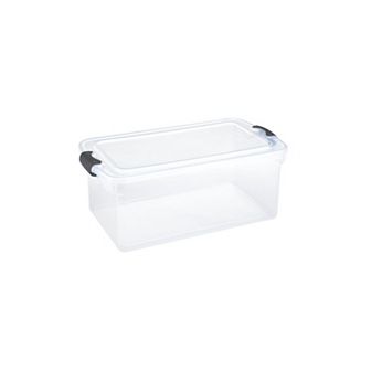 Homz 64-qt Graphite Soft-Lock Latching Storage Bin