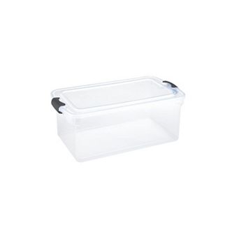 Homz 64-qt Graphite Soft-Lock Latching Storage Bin