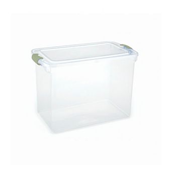 Homz 112-qt Sage Soft-Lock Latching Storage Bin