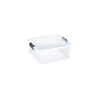 Homz 15.5-qt Graphite Soft-Lock Latching Storage Bin