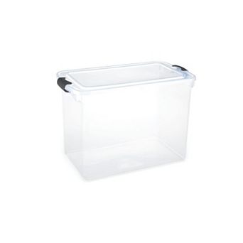 Homz 112-qt Soft-Lock Latching Storage Bin