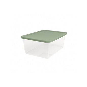 Homz 12-qt Sage Snaplock Storage Bin