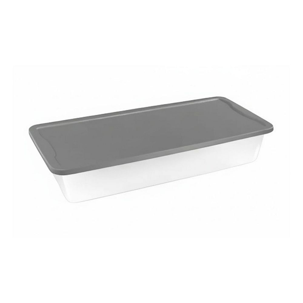 Homz 41-qt. Graphite Snaplock Storage Bin