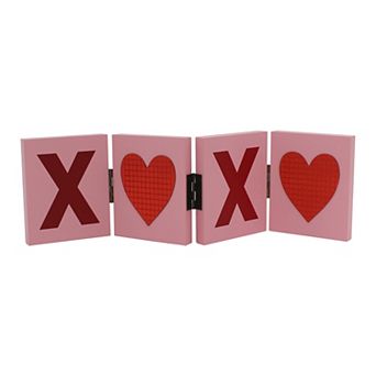 Celebrate Together™ Valentine's Day XOXO Hinged Wooden Sitabout Table Decor