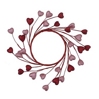 Celebrate Together™ Valentine's Day Mini Valentine Wreath with Glitter Hearts