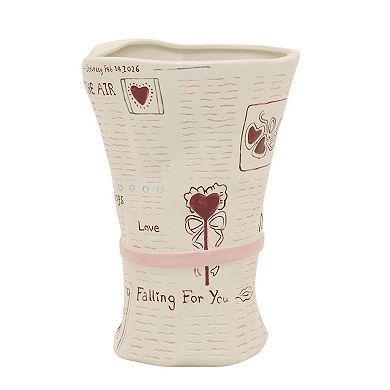 Celebrate Together™ Valentine's Day Ceramic Newspaper Vase