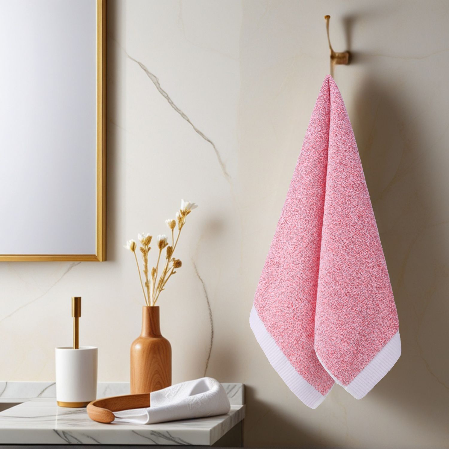 Solid Hand Towels, Soft Absorbent Decorative Hand Towel Set for