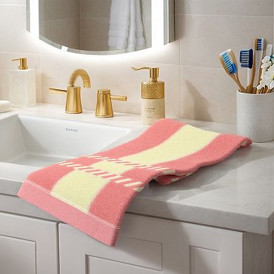 Striped Decorative Hand Towels Absorbent Soft Towel for Hand Drying 15x35 Inch 4 Pack