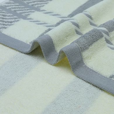 Striped Decorative Hand Towels Absorbent Soft Towel for Hand Drying 15x35 Inch 4 Pack