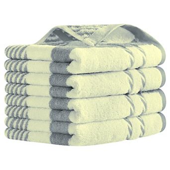 Striped Decorative Hand Towels Absorbent Soft Towel for Hand Drying 15x35 Inch 4 Pack