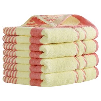 Striped Decorative Hand Towels Absorbent Soft Towel for Hand Drying 15x35 Inch 4 Pack