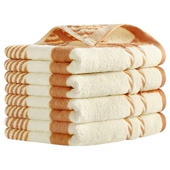 Striped Decorative Hand Towels Absorbent Soft Towel for Hand Drying 15x35 Inch 4 Pack