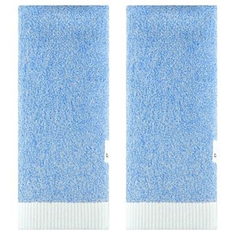Solid Hand Towels, Soft Absorbent Decorative Hand Towel Set for Bath, Kitchen 13x29 Inch 2 Pack