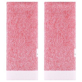 Solid Hand Towels, Soft Absorbent Decorative Hand Towel Set for Bath, Kitchen 13x29 Inch 2 Pack
