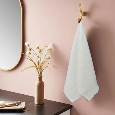 Geometric Patterns Turkish Decorative Hand Towels Set of 2, Absorbent Soft Face Towel Set 13"x29"