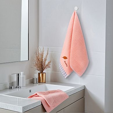 Leaves Pattern Hand Towels for Bathroom, 13x29 Inch Soft Absorbent Decorative Towel 4 Pack
