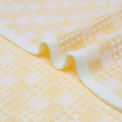 Waffle Hand Towels Set of 2 Checked Pattern Absorbent Soft Decorative Towel for Bathroom 13"x28"