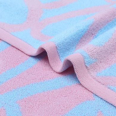 Heart Love Pattern Hand Towels Pure Cotton Bathroom Soft Towel 13x29 Inch 4 Pack