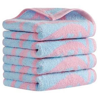 Heart Love Pattern Hand Towels Pure Cotton Bathroom Soft Towel 13x29 Inch 4 Pack