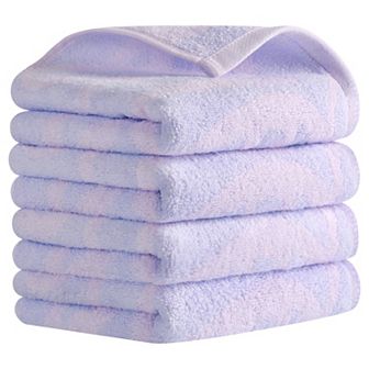 Heart Love Pattern Hand Towels Pure Cotton Bathroom Soft Towel 13x29 Inch 4 Pack