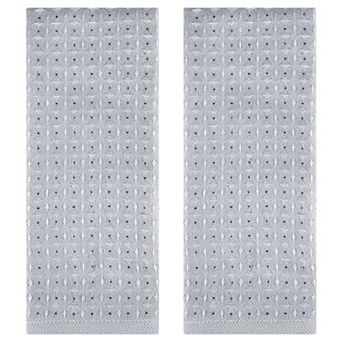 Waffle Hand Towels for Bathroom 2 Pack, Cotton Soft Absorbent Towel for Face Spa Bath Gym 13"x29"