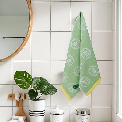 Lemon Fruit Pattern Hand Towels for Bathroom, Soft Absorbent Cotton Towel, 13x29 Inch 4 Pack