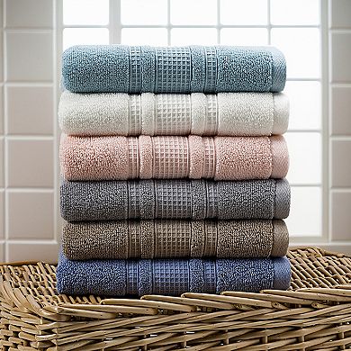 Waffle Cotton Hand Towel Set of 2, Solid Soft Absorbent Hand Towels for Bathroom, Hand, Face 13"x29"