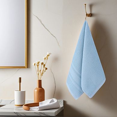 Waffle Cotton Hand Towel Set of 2, Solid Soft Absorbent Hand Towels for Bathroom, Hand, Face 13"x29"