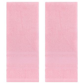 Waffle Cotton Hand Towel Set of 2, Solid Soft Absorbent Hand Towels for Bathroom, Hand, Face 13"x29"