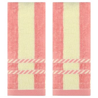 Striped Decorative Hand Towels Absorbent Soft Towel for Hand Drying 15x35 Inch 2 Pack