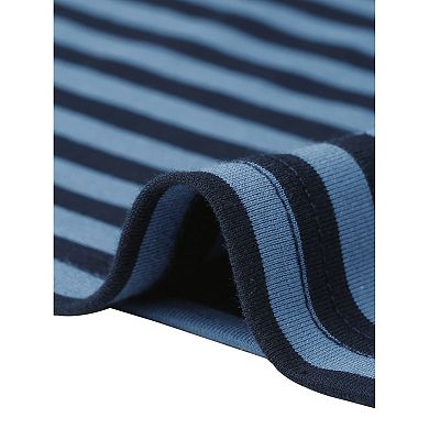Striped T Shirts for Women Long Sleeve Tops Crew Neck Fitted Tees Casual Trendy Outfits